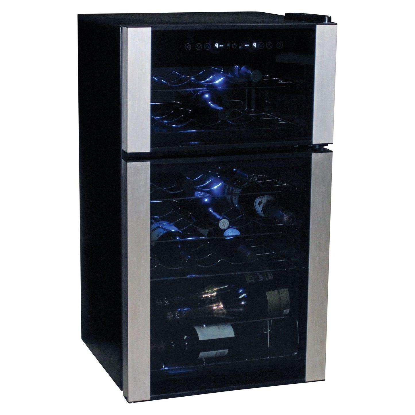 Koolatron 29 Bottle Dual Zone Wine Cooler Black