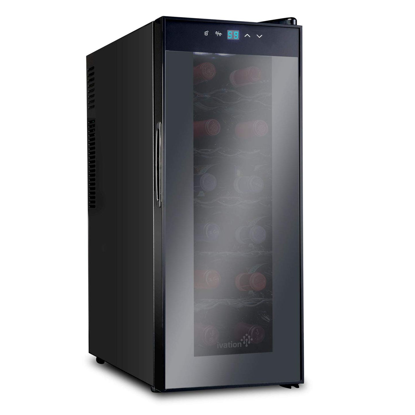 Ivation 12 Bottle Wine Cooler Countertop Refrigerator