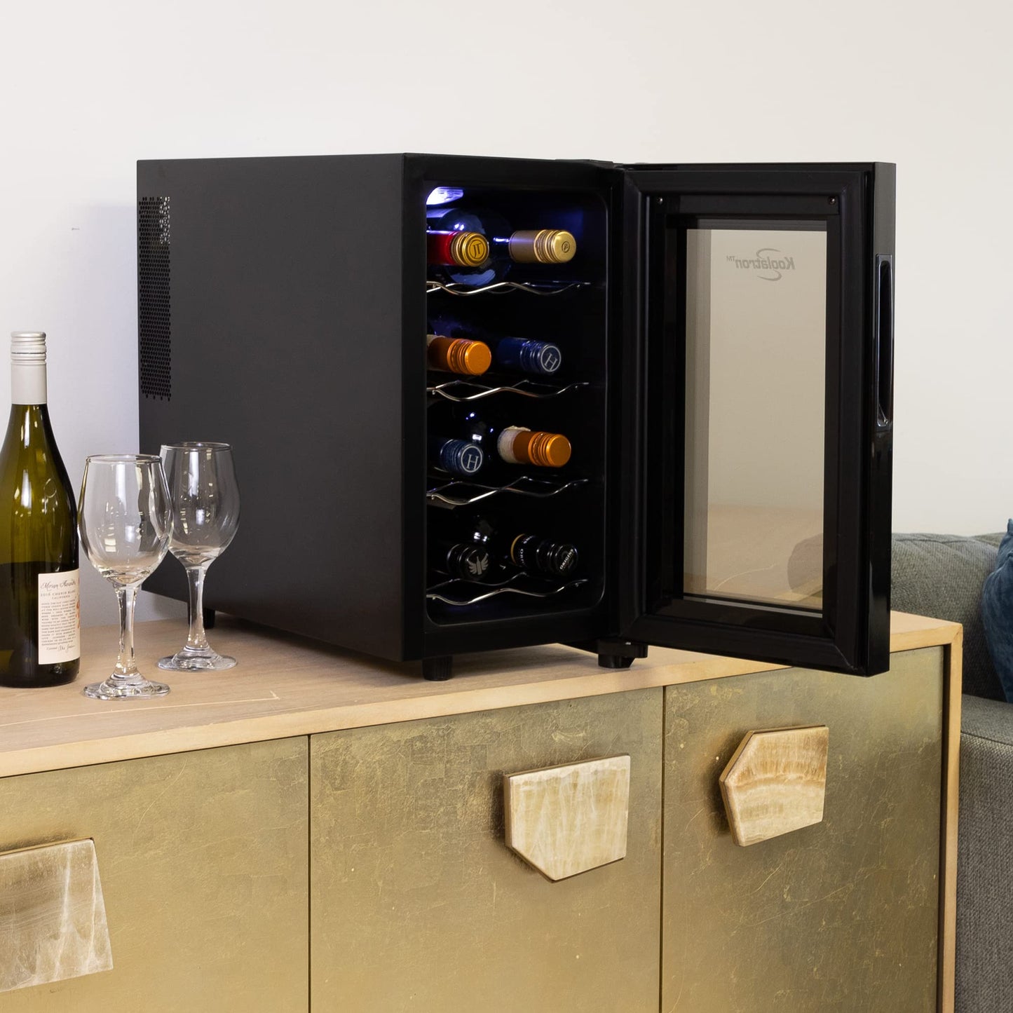 Koolatron 8 Bottle Wine Cooler Thermoelectric Fridge