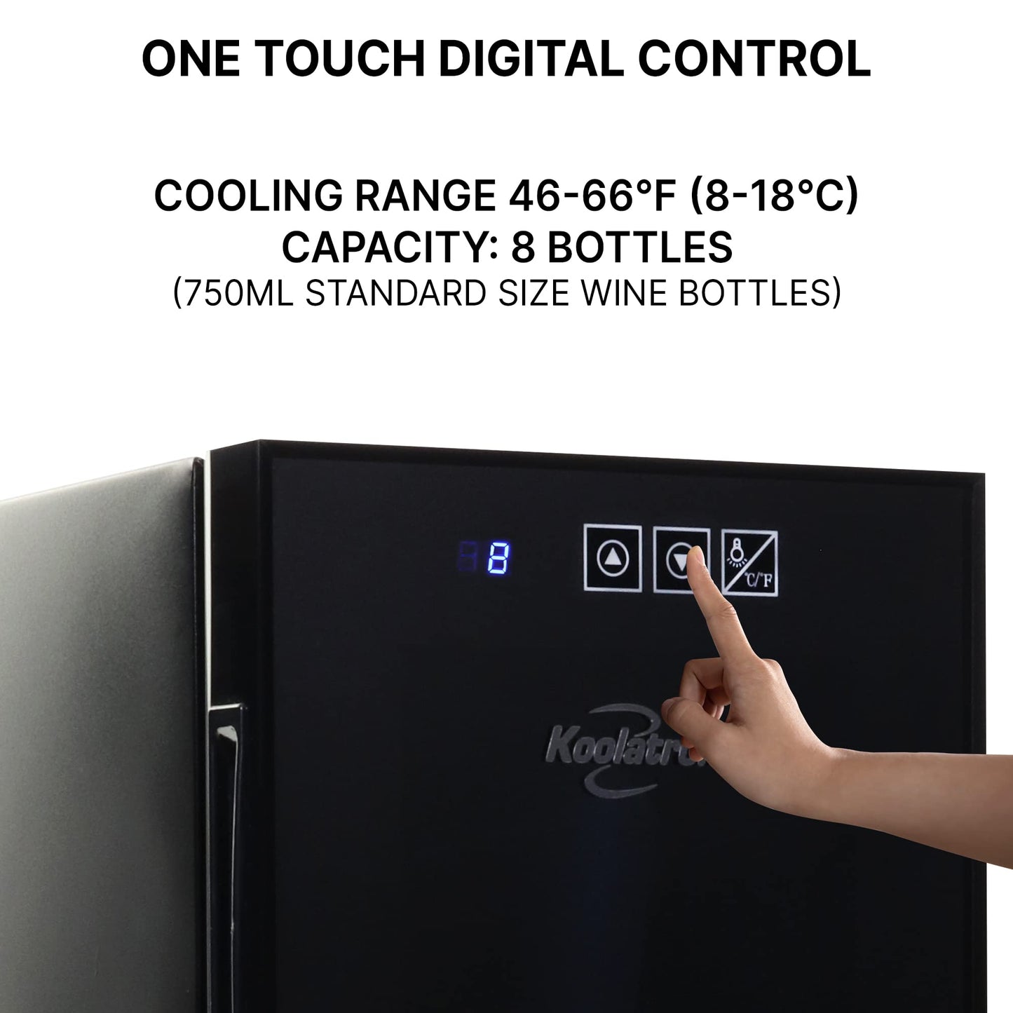 Koolatron 8 Bottle Wine Cooler Thermoelectric Fridge
